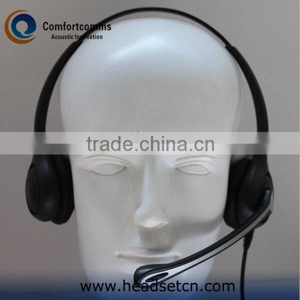 Call center usb stereo headset with mic and volume control for pc HSM-602FPQDUSBS