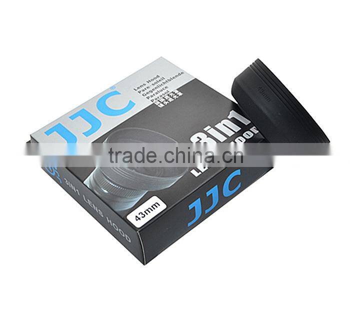 JJC Wide Angle Standard Telephoto 3-in-1Soft Rubber Collapsible Silicone Lens Hood 67MM