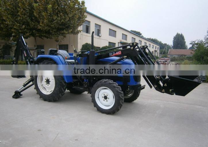 Good quality Taishan 4x4 cheap compact tractor with loader and backhoe