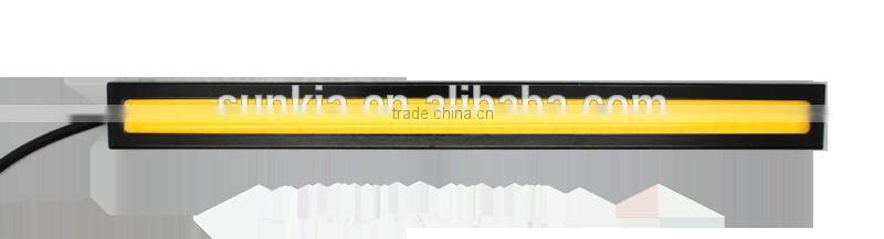 Ultra-thin 6W 76leds COB Chip New update 17cm LED Daytime Running Light 100% Waterproof LED DRL Fog car day