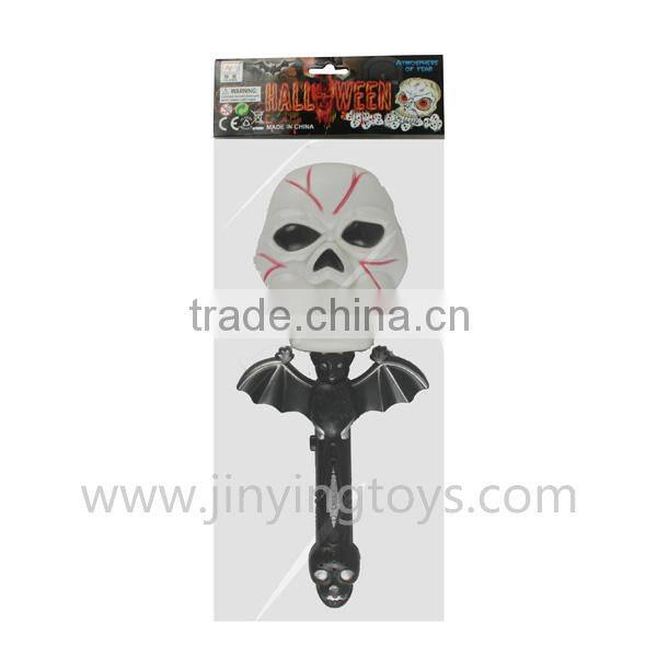 Halloween gift plastic toy skull with light and IC sound