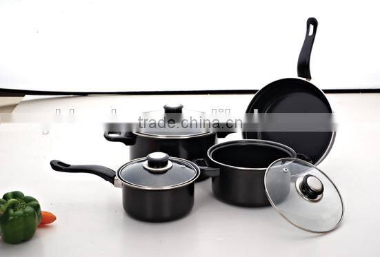 Carbon steel non-stick coating 5pcs / 5 pcs cookware set