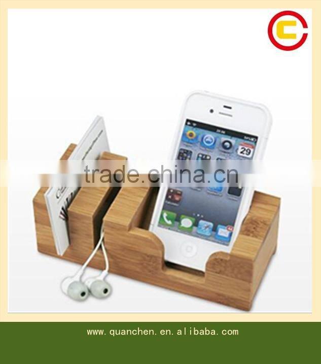 Bamboo phone holder