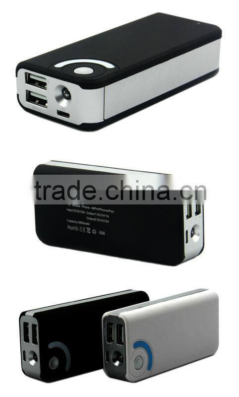 rechargeable battery 5600mAh power bank for consumer electronic products