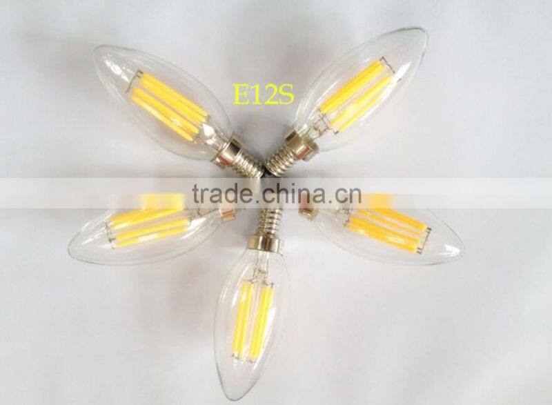 frosted glass LED filament candle light C35 4watt 2w E14S 220V-240V CE ROHS UL