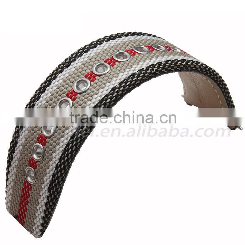 China Wholesale Custom Fashion Customize logo printing Nato Nylon Watchband 22mm