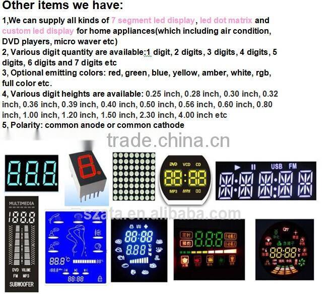 green color one digit led display segment board