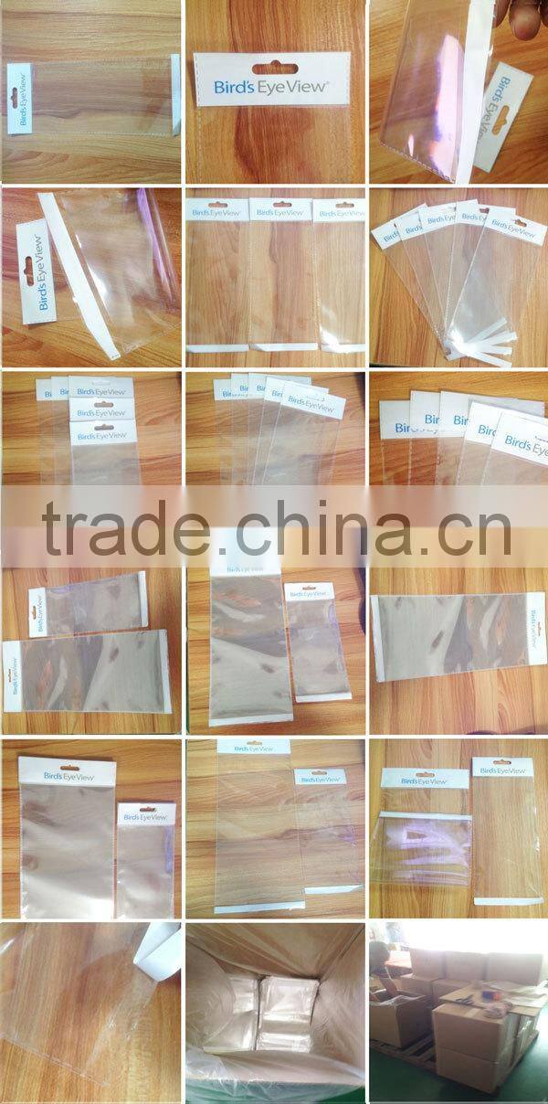 euro slot header bags, Self seal plastic cello bags, mouse mat packing retail display bags