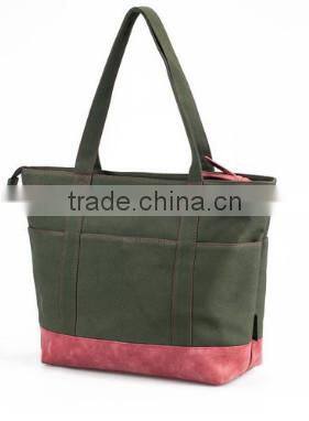 Alibaba china foldable non woven blank large zippered foldable zipper tote bag