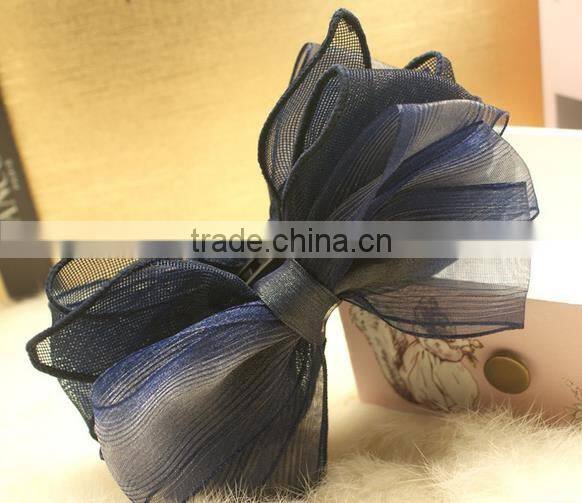 elegant fabric hair bow plastic banana clip styles australia hair clip