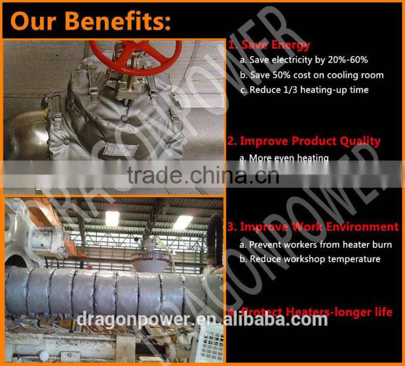 High Quality Detachable pipe insulation jacket energy saving