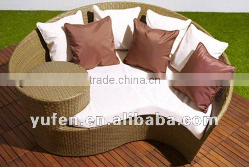 rattan sofa outdoor semi circle furniture sofa