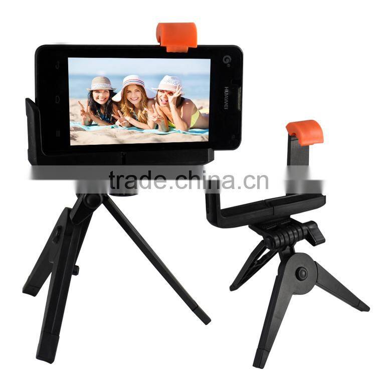 Carry-home Universal Mounting Phone Tripod for Phone and Camera with Metal Holder