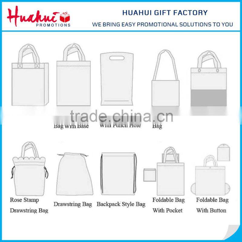 Wholesale high quality silk screen printed nonwoven bag