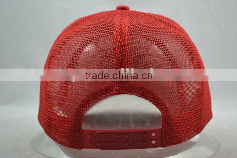 Mesh cap with patch printing