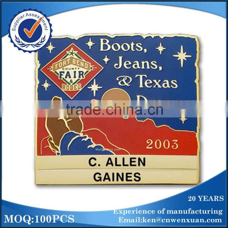 soft enamel label pin,wholesale custom label pin