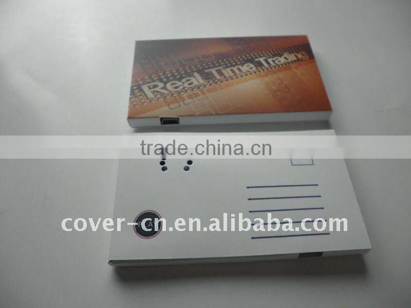 Newest Promotion gifts MP3 Postcards with USB