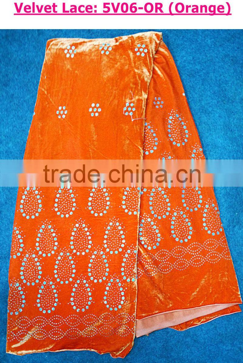 Beautiful elegant velvet lace /high quality fashion pattern velvet dress