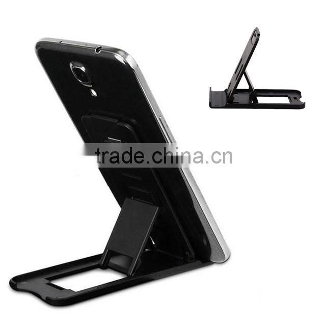 Mobile Accessories 2016 Folding Portable Black Plastic Mobile Phone Stand Holder