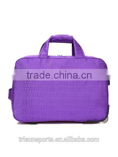 custom design outdoor sports travel rolling duffel bag