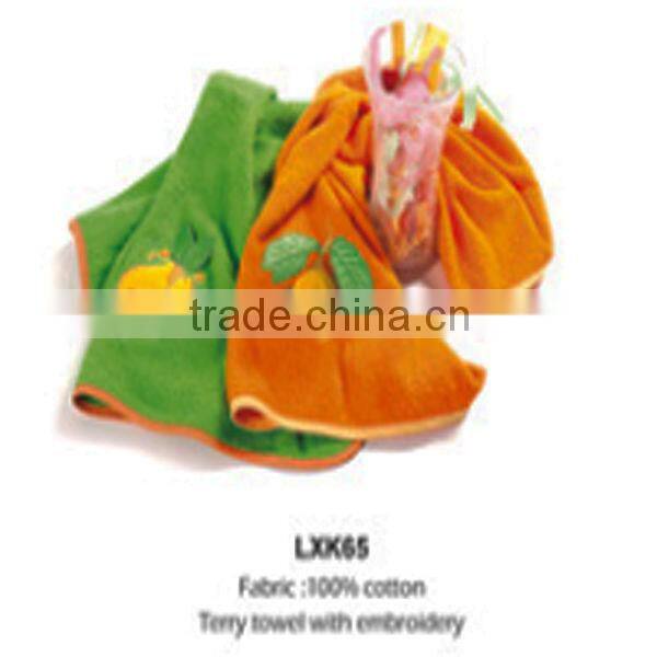 waffle embroidery kitchen towel