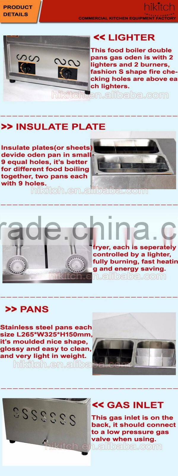 Fashion Taiwanese oden cooker stainless steel boiler oden machine