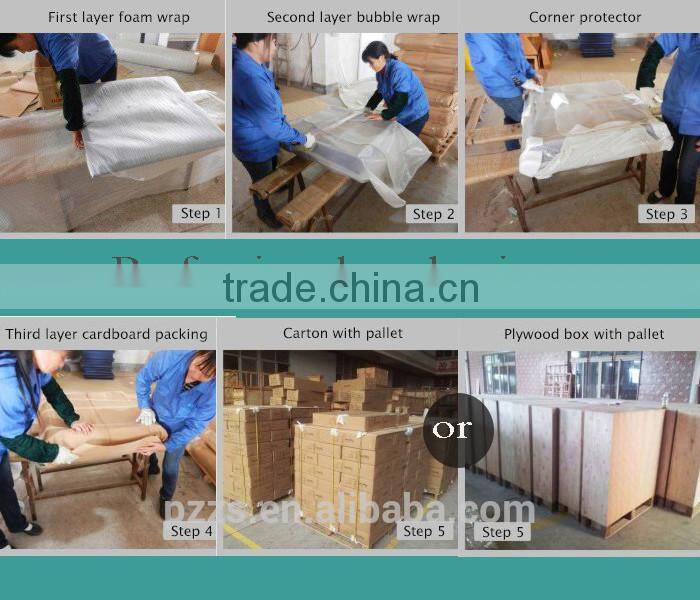 White baking finished small wooden showcase