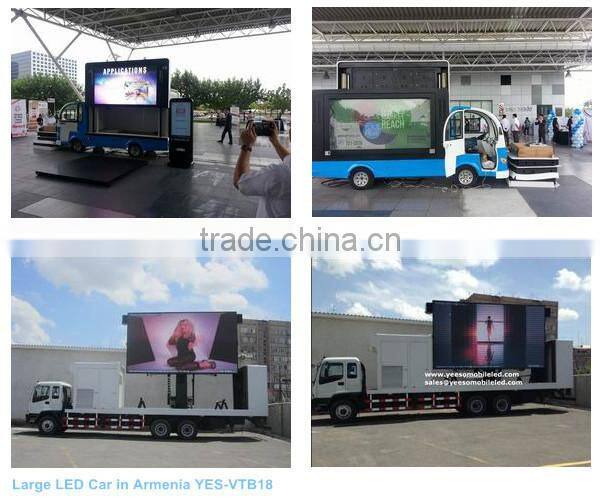 New Product YES-TB16 Outdoor Mobile LED Display Advertising Vehicle