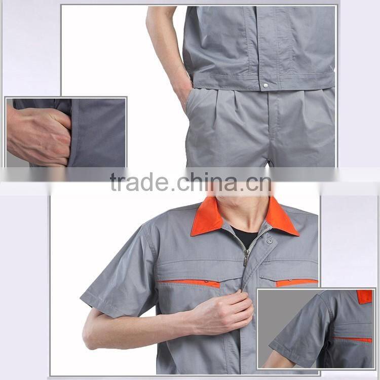 summer working clothing custom wholesale mens safety factory work clothes american workwear shirts and pants with high quality