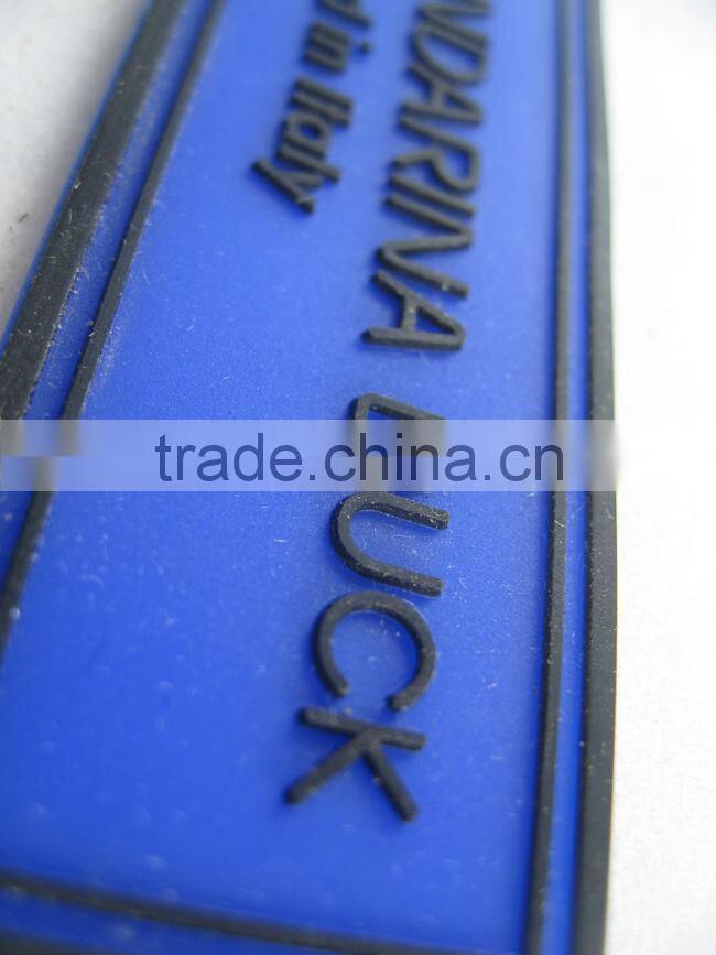embossing rubber label