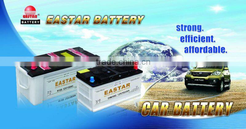 60AH 12V Dry Charged Batteries auto car battery