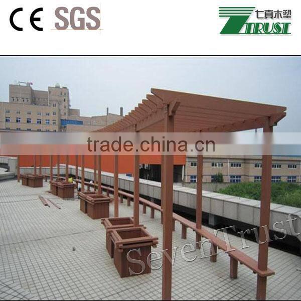 outdoor WPC composite pergola , gazebo