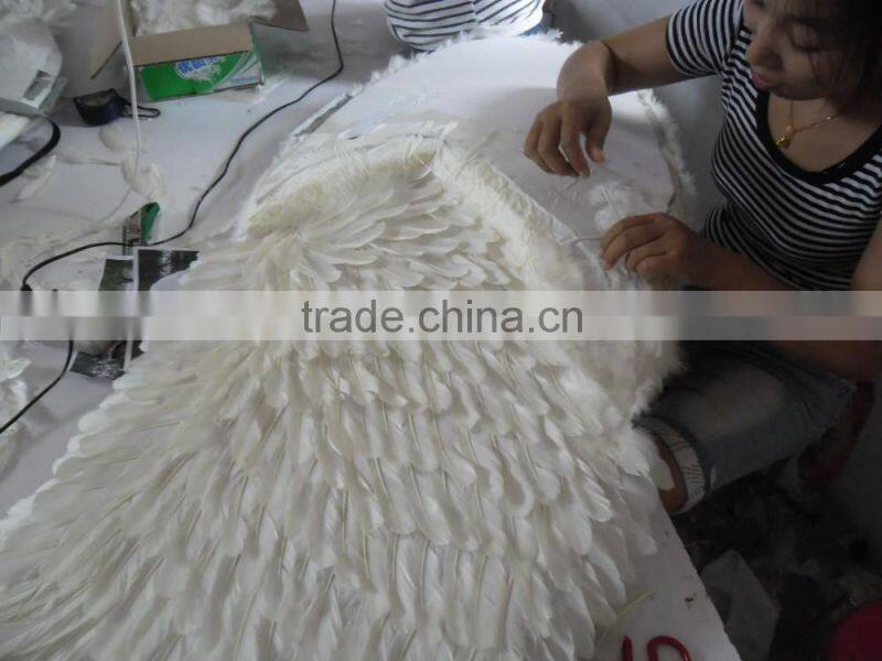 beautiful customized colorful fairy wings made of feathers for party