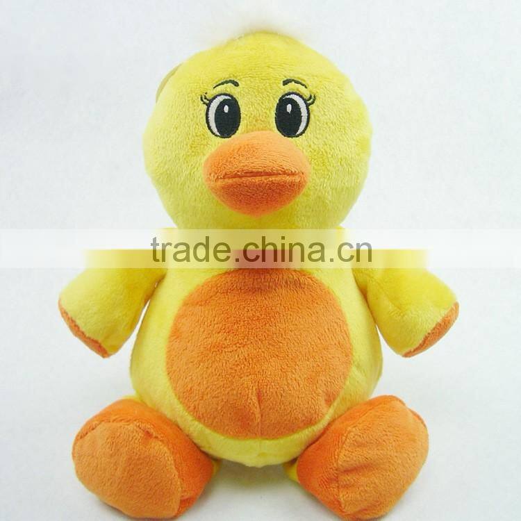 mini yellow soft stuffed cute plush toy duck