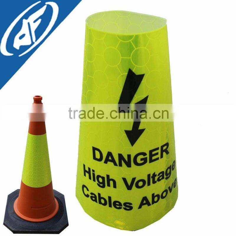 Reflective adhesive No entry traffic sign