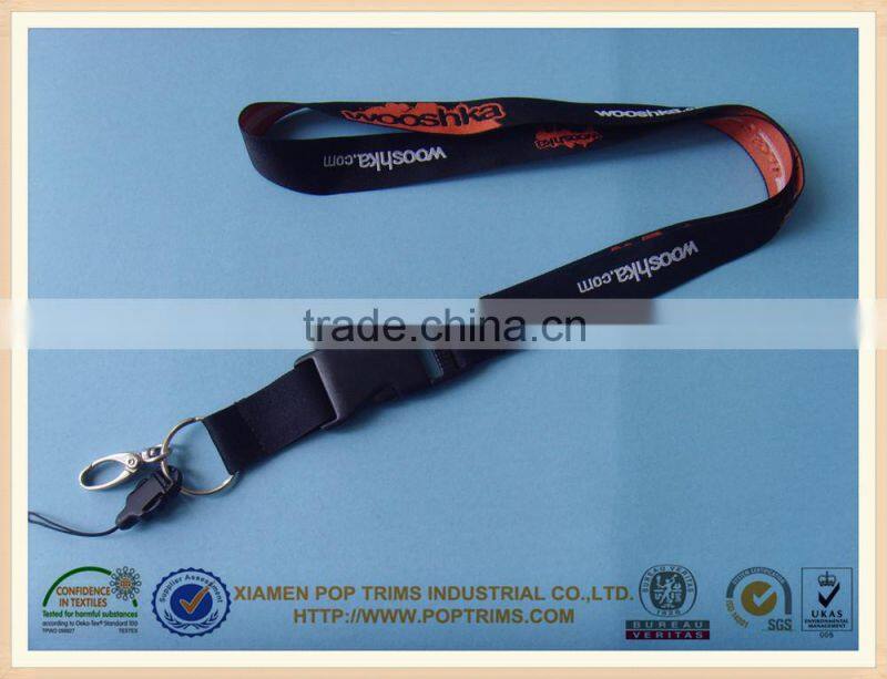 Polyester Woven logo lanyard