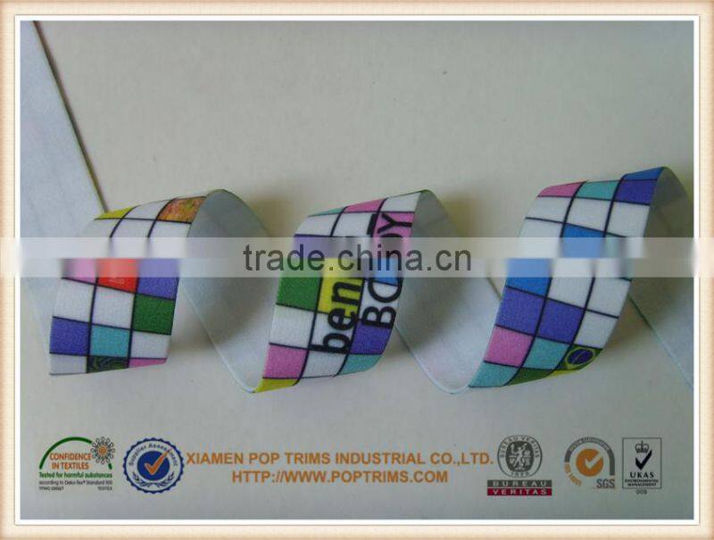 nylon custom printed elastic bans for accesseries