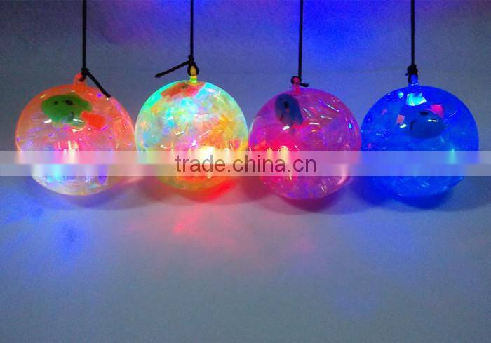 65mm rubber flashing led bouncy ball