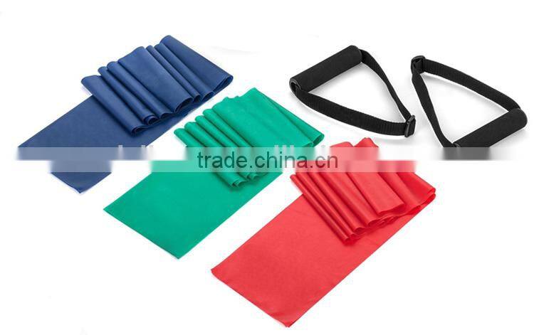 Resistance exercise chest expander bands set with foam handles