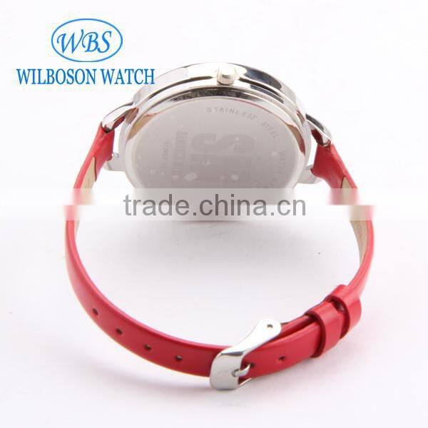 Water Resistant PU Leather Band Cheap Custom Logo Watch