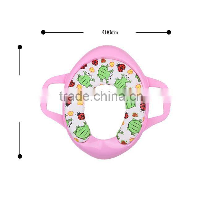Soft sponge cushion baby closestool children's potty with handle