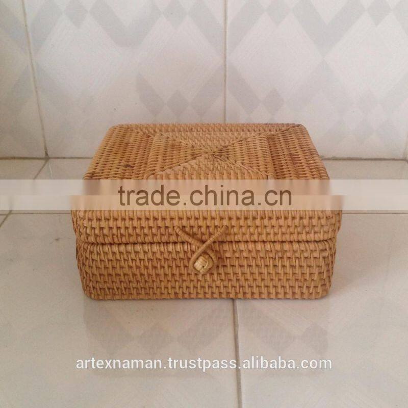 Wholesale Natural hand woven rattan storage box in Vietnam