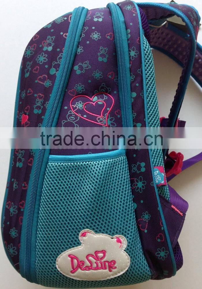 Delune wholesale school bags for girls cheap school backpack