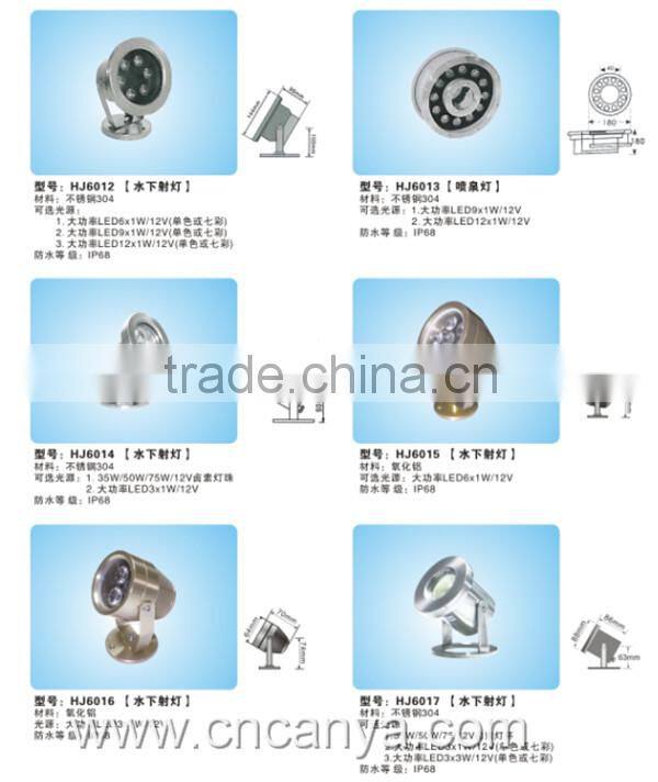 18W led swimming pool lighter wall mounted led pool light rgb led pool light