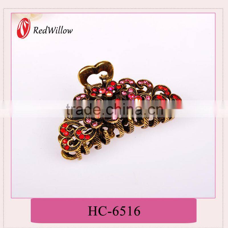 Alibaba china supplier golden color metal hair claw