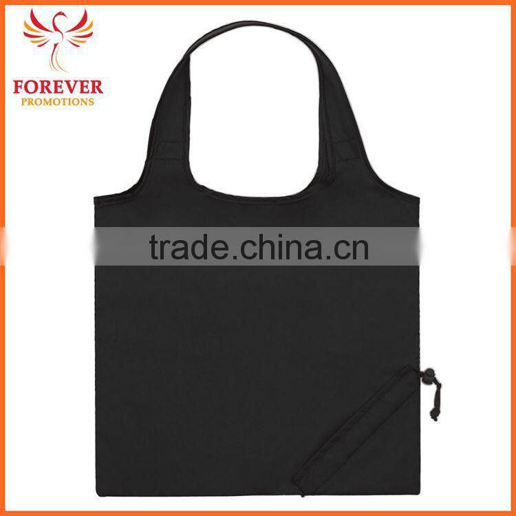 210 Denier Polyester With Self-contained Pouch Foldaway Tote Shopping Bag And 18" Handles