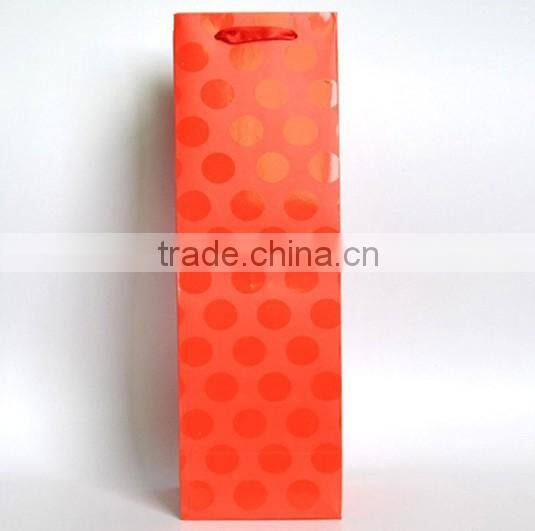 Kraft paper bag for wine bottle