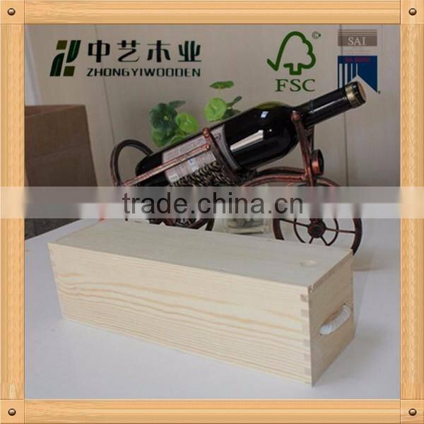 Trade assurance Wholesale Handmade custom Wooden Wine Crate Cheap Wooden Wine Holder
