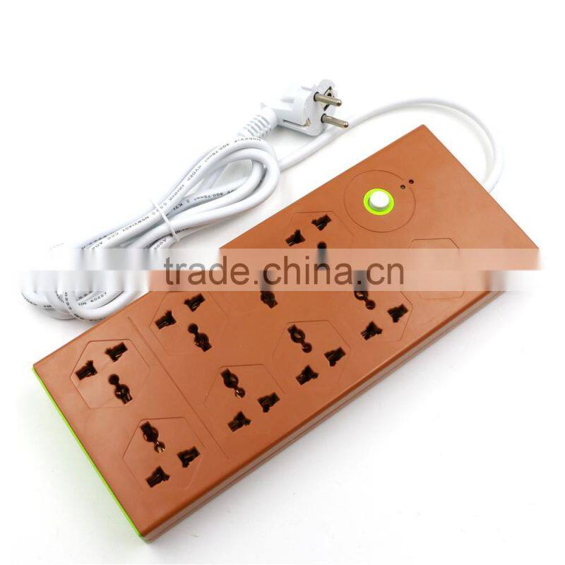 New 8 Outlet Power Strip 2 USB charging port smart power strip socket power