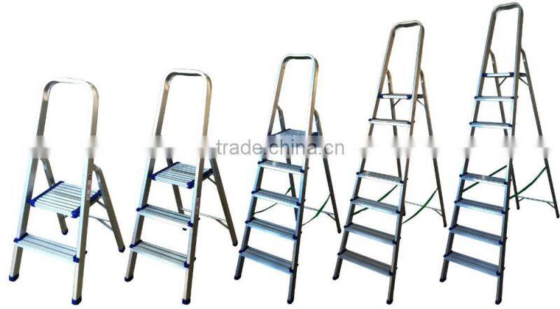 COMPACT DESIGN 5 step Household Aluminum Ladder with handrail.